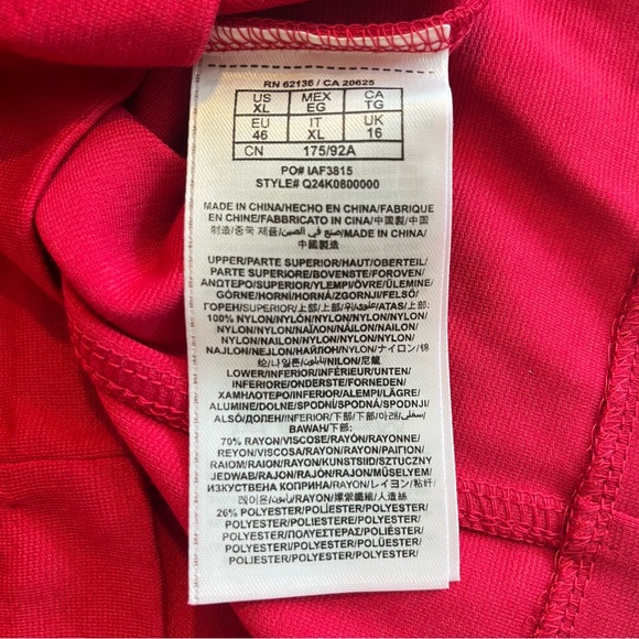 Guess SL Hedy Fitted Paneled Sleeveless Dress Red Mesh Accent (U1-2) - Picture 14 of 14